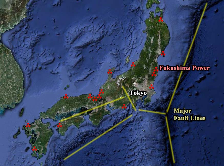 japan satellite map